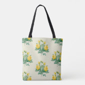 Vintage Gelbe Rosenkunst Tasche (Rückseite)