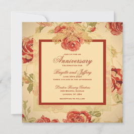 Vintage gelbe rustikale rote Rose Sonderhochzeit g Save The Date