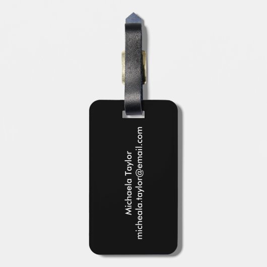 Vintage gelbe Schmetterlings-Insekten Gepäckanhänger (Rückseite vertikal)