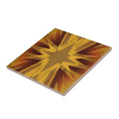 Vintage gelbe Sternexplosion Fliese (Seite)