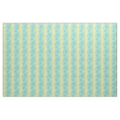 Vintage gelbe und blaue mit Blumensteigung Stoff (Yard (91,4 cm))