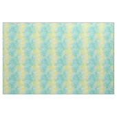 Vintage gelbe und blaue mit Blumensteigung Stoff (Fat Quarter (45,7 x 55,9 cm))
