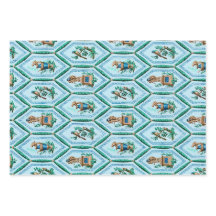 Vintage, gelbe und grüne Muster