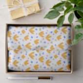 Vintage gelbe Wildblume Muster Seidenpapier (Geschenk)