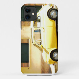 Vintage gelber Fiat 500 in Italien Case-Mate iPhone Hülle