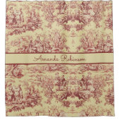 Vintage Gelbfärbung des Sees Duschvorhang (Vorderseite)