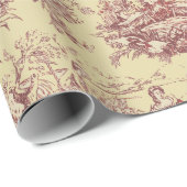 Vintage Gelbjochröte Geschenkpapier (Rolleneckpunkt)