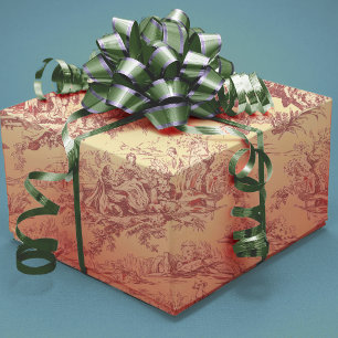 Vintage Gelbjochröte Geschenkpapier