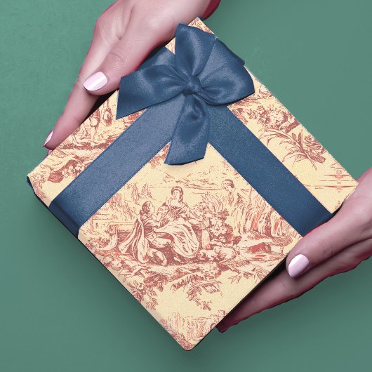 Vintage Gelbjochröte Geschenkpapier Set