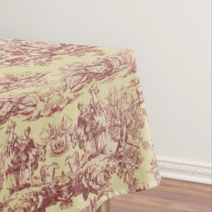 Vintage Gelbjochröte Tischdecke