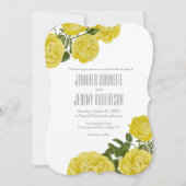 Vintage Gelbrochen Einladung (Vorderseite)