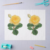 Vintage Gelbrosen-Blume Seidenpapier (Basteln)