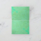 VINTAGE GELBSCHALTFLY Danke-Karte Dankeskarte (Innenseite)