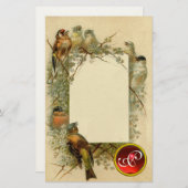 VINTAGE GEM-MONOGRAMM BRIEFPAPIER (Vorne/Hinten)