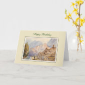 Vintage-Gemälde Karte (Gelbe Blume)