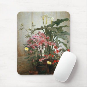 Vintage-Gemälde Seite eines Gewächshauses von Lamb Mousepad