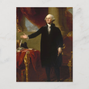 Vintage-Gemälde von George Washington 2 Postkarte
