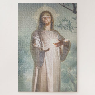 Vintage-Gemälde von Jesus Christus Puzzle