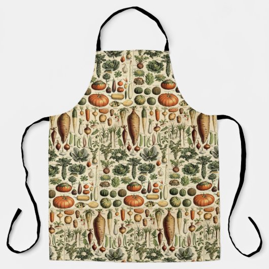 Vintage Gemüsemöglichkeiten von Adolphe Millot Schürze (Vorderseite)