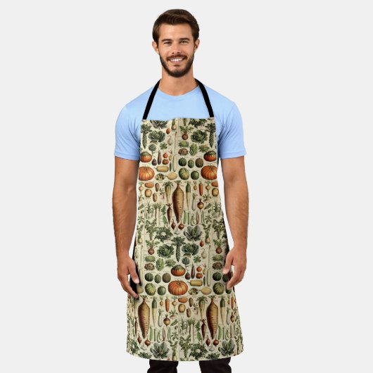 Vintage Gemüsemöglichkeiten von Adolphe Millot Schürze (Getragen)