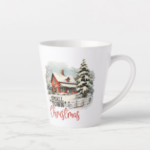 Vintage gemütliche Weihnachtsszene auf einem Bauer Milchtasse