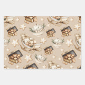 Vintage Gemütliches Weihnachten Geschenkpapier Set (Vorderseite 2)
