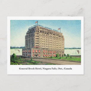 Vintage General Brock Hotel Niagara Kanada Postkarte