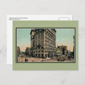 Vintage Genese und Salina Streets Syracuse NY Postkarte (Vorne/Hinten)