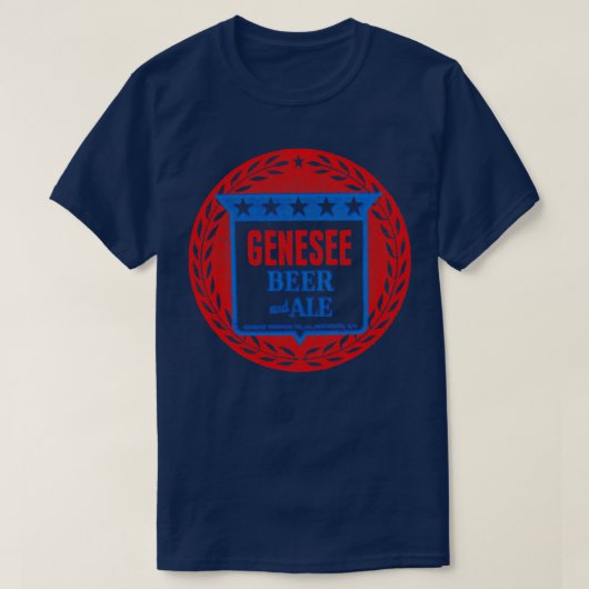 Vintage Genesee Beer Design T-Shirt (Design vorne)
