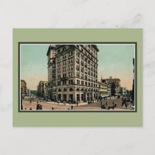 Vintage Genesee und Salina Streets Syracuse NY Postkarte