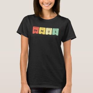Vintage GeNiUS Periodische Elementübersicht Ge NI T-Shirt