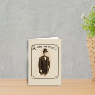Vintage Gentleman Vatertagskarte Karte