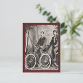 Vintage Gentlemen's Fahrräder Postkarte (Stehend Vorderseite)
