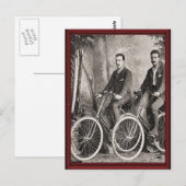 Vintage Gentlemen's Fahrräder Postkarte (Vorne/Hinten)