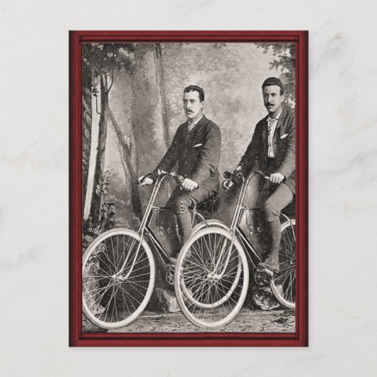 Vintage Gentlemen's Fahrräder Postkarte (Vorderseite)