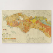 Vintage geografische Karte Schwedens (1910) Puzzle (Horizontal)