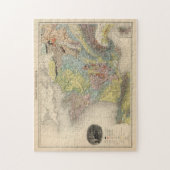 Vintage Geologie-Karte Frankreichs (1892) Puzzle (Vertikal)