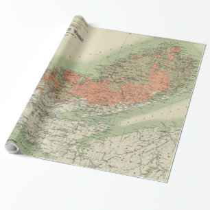 Vintage geologische Karte von Neuschottland (1906) Geschenkpapier