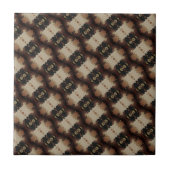 Vintage Geometric Ceramic Tile Pattern Fliese (Vorderseite)