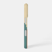 Vintage Geometric City iPhone 16 Hülle (Rechte Seite)