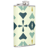 Vintage Geometric Pattern Flachmann (Rechts)