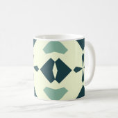 Vintage Geometric Pattern Kaffeetasse (VorderseiteRechts)
