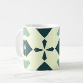 Vintage Geometric Pattern Kaffeetasse (Vorderseite Links)