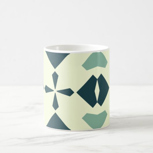 Vintage Geometric Pattern Kaffeetasse (Mittel)