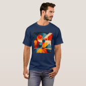 Vintage Geometric Symphony T-Shirt (Vorne ganz)