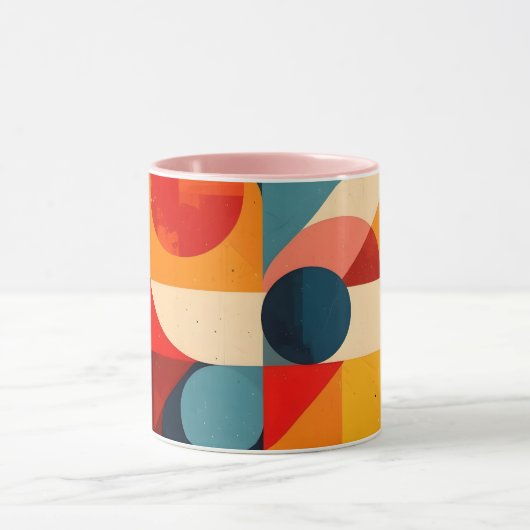 Vintage Geometric Symphony Tasse (Zentrum)