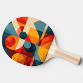 Vintage Geometric Symphony Tischtennis Schläger (Seitenansicht)