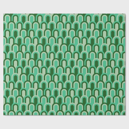 Vintage Geometric Wrapping Paper Geschenkpapier (Flach)