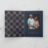 Vintage Geometrie, Art-Deco-Jubiläum Karte (Innenseite)