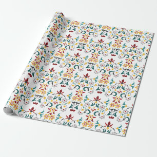 Vintage-Geometrie Intrigenes klassisches Motiv Hoc Geschenkpapier